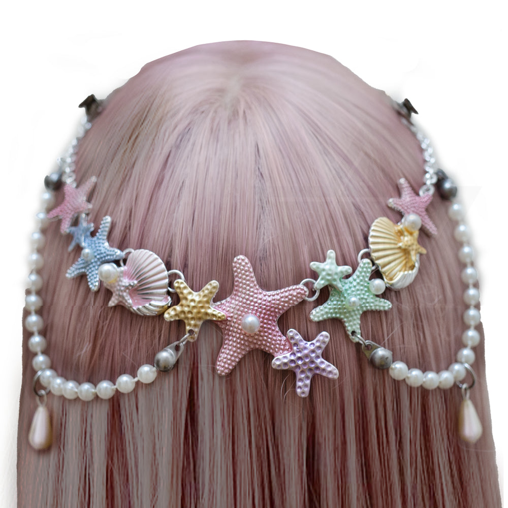 Mermaid princess hair clips set