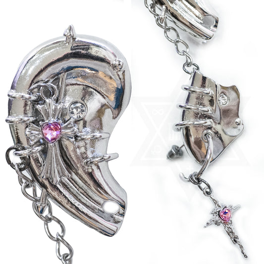 Jeanne d'Arc ear cuff +ear ring set